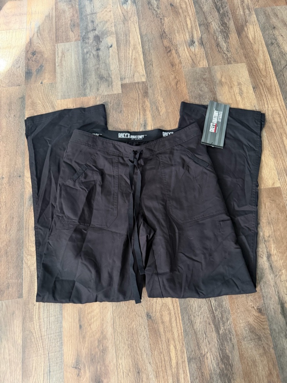 Grey's Anatomy by Barco Active Scrub Pants - Black and Bright Blue Small Lot x2 - Picture 5 of 5
